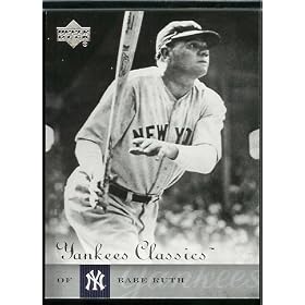 2004 Upper Deck UD Yankee Classics Babe Ruth Baseball Card - Mint Condition - In Protective Display Case