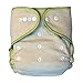 Night Fitted Cloth Diaper Hemp/Cotton & Stay-Dry Charcoal Bamboo (Pack of 1)