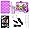Purple + White Polka Dot