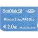 Photo : SanDisk 2 GB MemoryStick Pro Duo (SDMSPD-2048-A11, Retail Package)