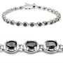 6.75 Carat Genuine Blue Sapphire .925 Silver Bracelet