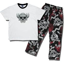 Rock Band Men's short-sleeve, long leg pajamas