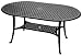Outdoor Living : Denewood CFC003BL Versailles Cast Aluminum Black Oval Table 63" X 44"