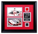 Kasey Kahne Framed Photographs with Race Used Sheet Metal and Tire Pieces