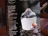 Ice Cream Maker ; Frozen Yogurt, Sorbet, Lactose-Free ; 1.5 Quart Size