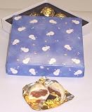 Scott's Cakes 1/2 Pound White Chocolate Covered Caramels in a Snowman Box