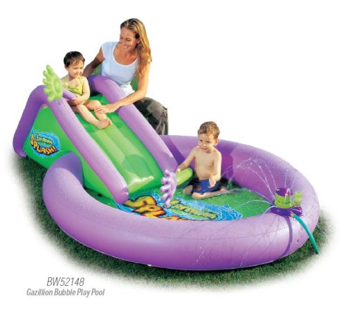 Gazillion bubble sprinkler play pool