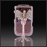 Diamonds Jeweled Bow on Pink Mirror "Cristalina Xcellence" crystal bling ca ....