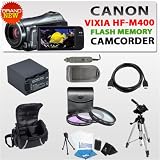 Pocket Video Camera Canon Vixia Hf m400 Hf M400 Hfm400 Flash Memory Camcorder SSE Package with 3pcs Filter Kit + Extended Replacement Battery + Ac/dc Rapid Charger + Carrying Case + Gold Plated Hdmi Cable + Tripod & More !! Pocket Video Camera Canon Vixia Hf m400 Hf M400 Hfm400 Flash Memory Camcorder SSE Package with 3pcs Filter Kit + Extended Replacement Battery + Ac/dc Rapid Charger + Carrying Case + Gold Plated Hdmi Cable + Tripod & More !!