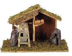 Wood Nativity Stable - 15.5"(Length)x8.5"(Height)