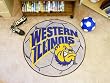 Western Illinois Leathernecks 29" Round Soccer Ball Floor Mat (Rug)