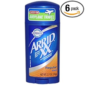 Arrid XX Antiperspirant/Deodorant, Maximum Strength, Solid, Regular 2.7 oz (76 g) (Pack of 6)