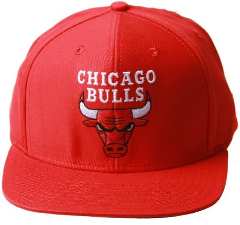 Chicago Bulls NBA Adidas Authentic Snapback Hat Red Cap + Includes GT Wristband
