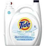 Tide Liquid Laundry Detergent, Free & Gentle, HE, 150 Ounce, 96 Loads