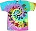 Greatful Dead Spiral Bear Tie Dye T-Shirt #19
