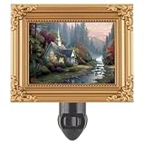 IMAGE OF LAMPS PLUS Thomas Kinkade Forest Chapel Night Light