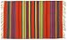 100% Cotton Flat Weave Rug Striped 2 X 3