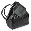 Leather backpack shoulder bag, 'Transformation'