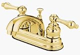 POLISHED BRASS BATHROOM SINK FAUCET FAUCETS NEW