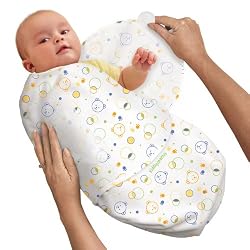 Kiddopotamus & Co 100% Cotton Knit SwaddleMe&reg; Circle Bear - Small