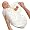 Kiddopotamus SwaddleMe 100% Cotton Knit Small, Circle Bear