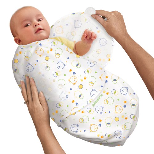 Kiddopotamus SwaddleMe 100% Cotton Knit Large, Circle Bear
