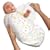 Kiddopotamus SwaddleMe 100% Cotton Knit Small, Circle Bear