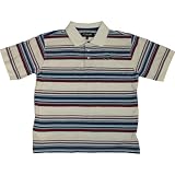 Ecko Unltd. Mens Bleach White Colored Striped Polo Shirt