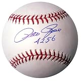 Pete Rose MLB Baseball w/ 4256 Insc