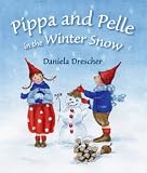 Pippa and pelle in the winter snow