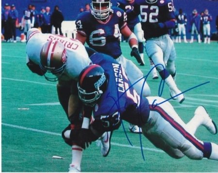Harry Carson Autographed/Hand Signed New York Giants 8x10 Photo