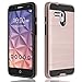 Alcatel One Touch Fierce XL Case, ZeopoCase Hybrid Armor Dual Layer Defender Protective Hard Case Cover for Alcatel OneTouch Fierce XL (5054) (Rose Gold)