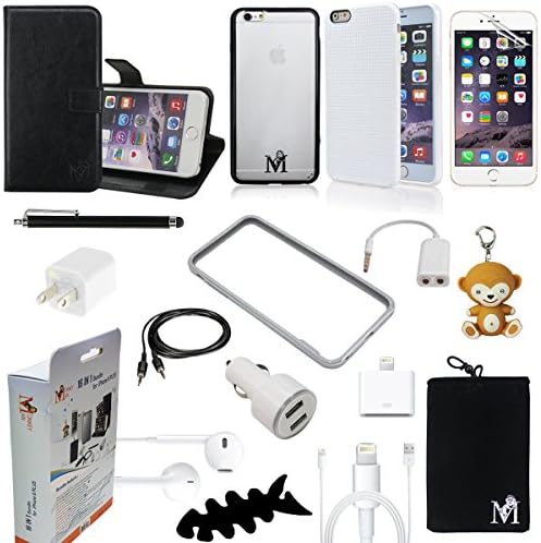 Monkey Man 16-Item Accessory Bundle for Apple iPhone 6 Plus 5.5 Inch