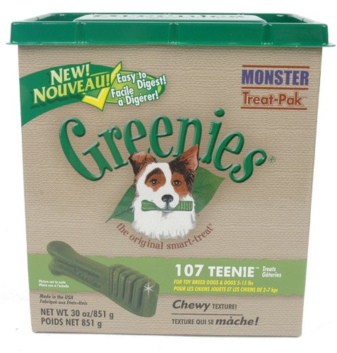 Childrens Toyshop  Pet Supplies : Greenies Treats for Dogs Monster Treat-Pak 107 Teenie, 30 Ounce