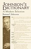 Johnson's Dictionary: A Modern Selection (Dover Books on Literature & Drama)