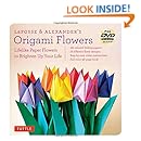 LaFosse &amp; Alexander's Origami Flowers Kit: Lifelike Paper Flowers to Brighten Up Your Life [Origami Kit with Book, 180 Papers, 20 Projects, DVD]