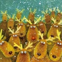Charity Christmas Cards - Rudolph's Friends - 8 Christmas cards. 48p goes to the Stroke Association