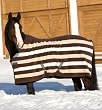 Rambo Newmarket Fleece Cooler Whitney Stripes - Chocolate