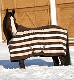 Rambo Newmarket Fleece Cooler Whitney Stripes - Chocolate