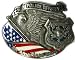 POLICE OFFICER BELT BUCKLE + display stand