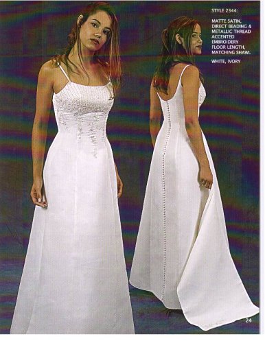 Informal Wedding Gown White Size 12
