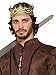 Rubies Adult Medieval Fantasy Fabric King's Crown, As Shown, One Size