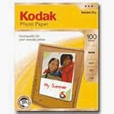KODAK Photo Paper for Inkjet Prints/Matte, 8.5in x 11in - 100 sheets