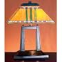 Meyda Tiffany 26004 Desk Lamp, Mahogany Bronze Finish with Stained