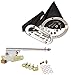 American Shifter 342949 6" E Brake Cable Clamp Clevis Trim Dipstick (FMX Shifter Kit for C80DD)