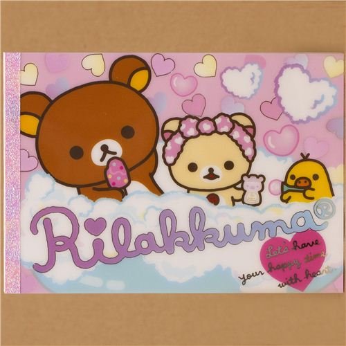 Imagen 1 de Bloc de notas Rilakkuma con osos y un pollito en la bañera