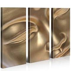 Buddha V12 Bild Bilder auf Leinwand Poster Feng Shui Namaste fertig gerahmt auf Holzrahmen - Lounge Bild mit Bilderrahmen - ein Edel Poster als Leinwand Kunstdruck - Wandbild mit Rahmen modernes Keilrahmenbild - farbenfrohe und intensive Impressionen f�r Ihr Wohnzimmer B�ro Lounge K�che Schlafzimmer usw. Abstrakte Kunst Pop Art