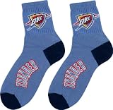 Oklahoma City Thunder Team Color Basketball Socks Mens Size Medium 5-10