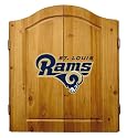 Imperial St. Louis Rams Licensed Solid Pine Cabinet and Bristle Dartboard Set