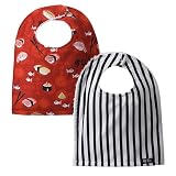 Bazzle Baby Big Bib - Chop Stix and Stripes Set